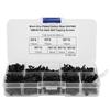 480Pcs Self Tapping Screw M3 Flat Head Cross Carbon Steel Hardware Fasteners Black Nickel Plating(Carbon Steel Black )