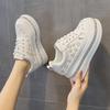 2025 Women's Genuine Leather Rhinestone Espadrilles: Versatile, Casual Spring/Autumn Sneakers