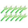 AR37 80mm 2.3g Fishing Soft Worm Bait Artificial Leaf Tail Simulation Lure Accessory2# Green