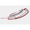 NEW-Chrome Car Rear Fog Light Grill Cover Trim For Honda Civic 10Th 2016 2017 2018 2019 Spare Parts Accessories Rear Fog Lamp Gr