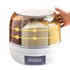 6KG Storage Box Household Rotatable Rice Dispenser Sealed Dry Grain Bucket Dispenser Moisture-proof Kitchen Food Container