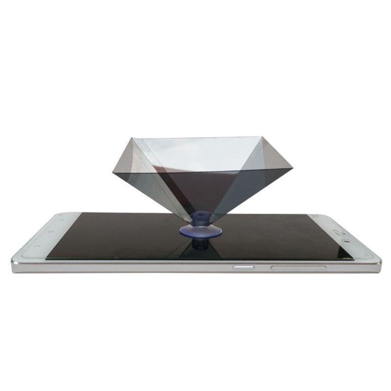 Proiettore olografico con ventola ologramma 3D Perline luminose a LED Ventilatore olografico a occhio nudo Ventilatore galleggiante stereo for macchine pubblicitarie 1080P HD Fiera commerciale per la