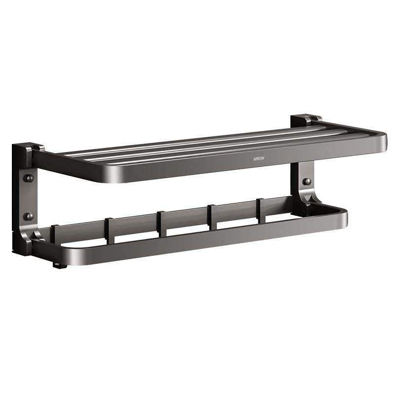 

ARROW Drill-Free Space Aluminum Double Towel Rack