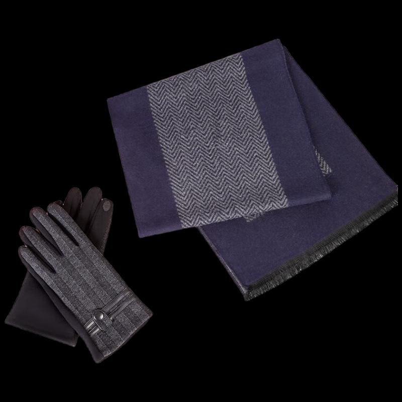 

Теплый осенне-зимний комплект шарф и перчатки