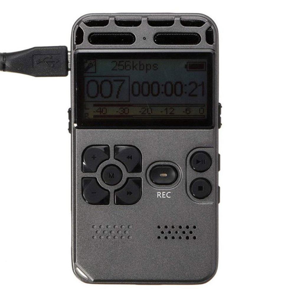 Rechargeable 128*64 LCD Digital Audio Sound Voice Recorder Dictaphone MP3 Player