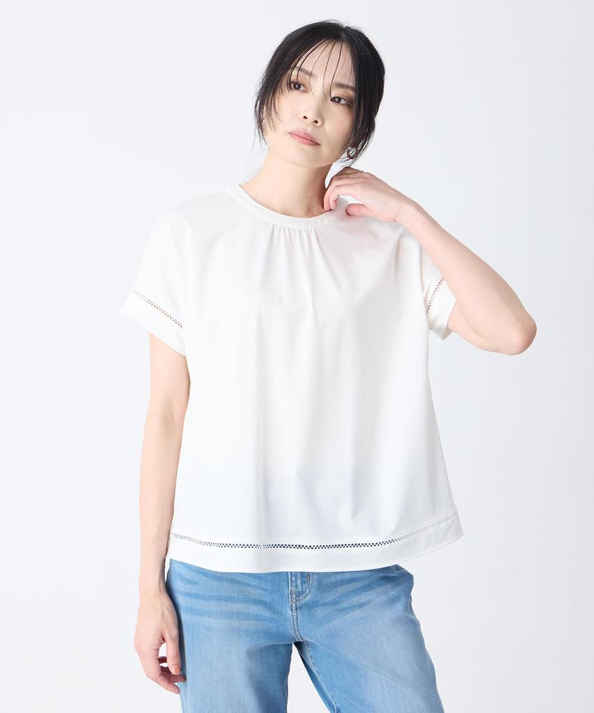 AC by Alpha Cubic Ladder Lace Pullover to the 351653 (Cool Touch) Women's
