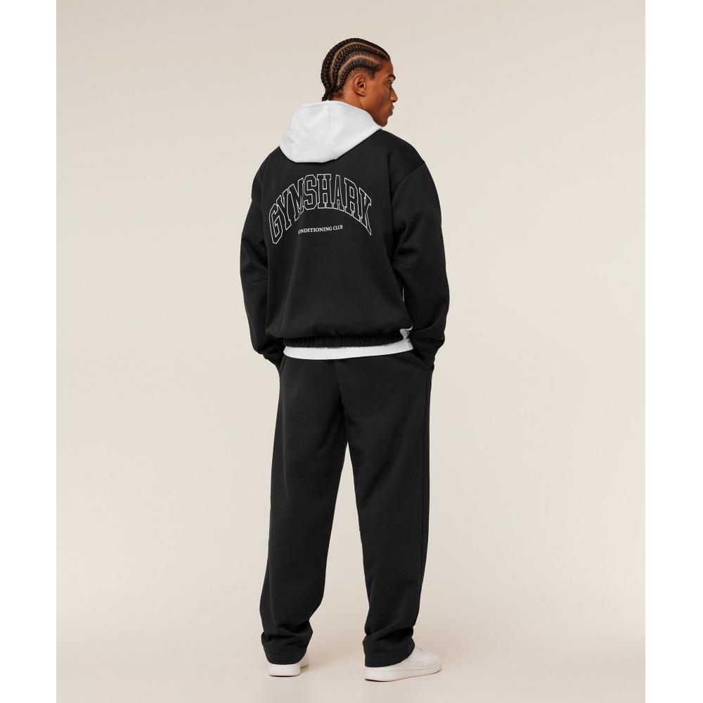 Gymshark Collegiate Tech Hoodie Gs Black A4c9m Bb2j