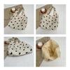 Trendy Heart-Shaped Fabric Tote Bag for Women Large Capacity Versatile Eco-Friendly Handheld Shopping Bag Casual Fashion Purse