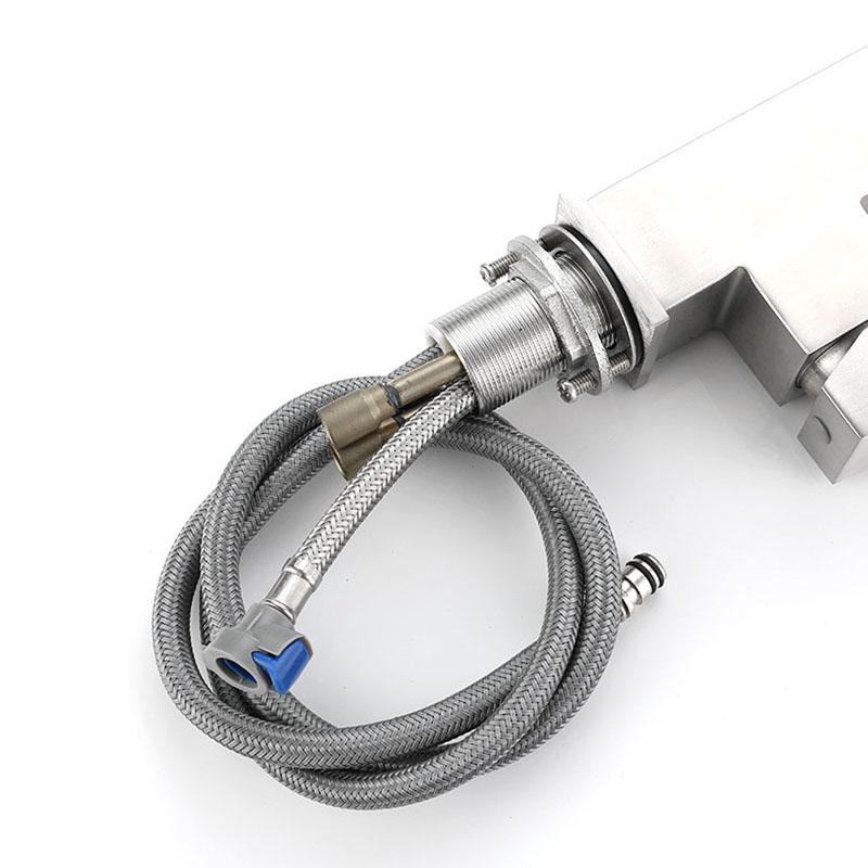 Nickel Kitchen Pull-out Faucet 304 Stainless Steel Double Mode Hot And Cold Mixed Wash Basin Faucet Square Kitchen Sink Faucet