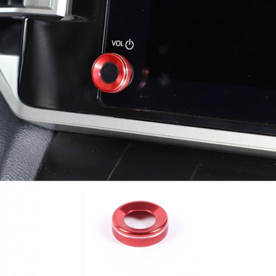 Red Aluminum Screen Display Adjust Knob Cover For Toyota Tundra
