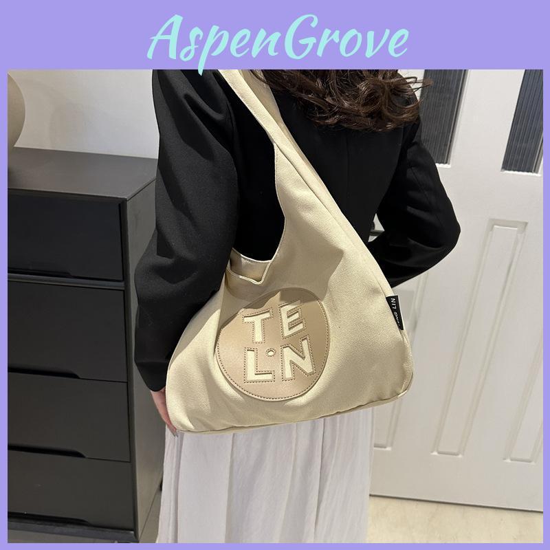 Stylish And Spacious Black Canvas Tote Bag For Women Ideal For Spring Commute And School