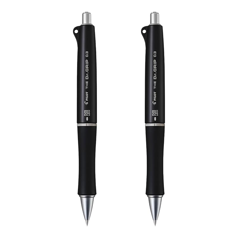 

pilot mechanical pencil THE Doctor Grip 0.3mm HTDG13B Black x 2