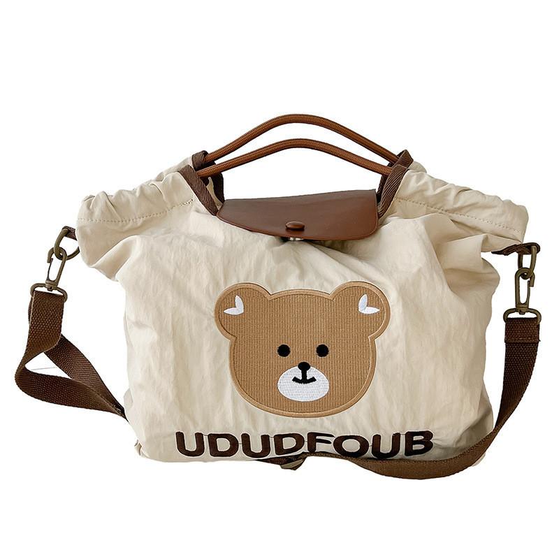 Cute Korean Style Children's Tote Bag Lightweight Canvas Shoulder Bag For Girls