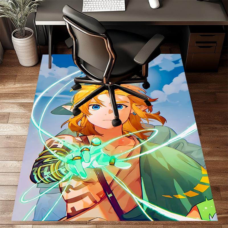 Game Zelda Printed Area Rug Carpet for Bedroom Living Room Home Decor Rugs Mat Non Slip Mat Rug for Bedside