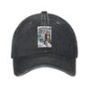 JoJos Bizarre Adventure Japanese Unisexga Anime Washed Denim Cap Casual Baseball Caps Adjustable Hat Summer Unisex Baseball Hats
