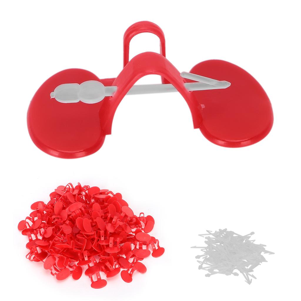 100ks Kuřecí Peeper Kuřecí brýle AntiPecking s embolií očí pro malé kuře(Dvojitý paprsek )