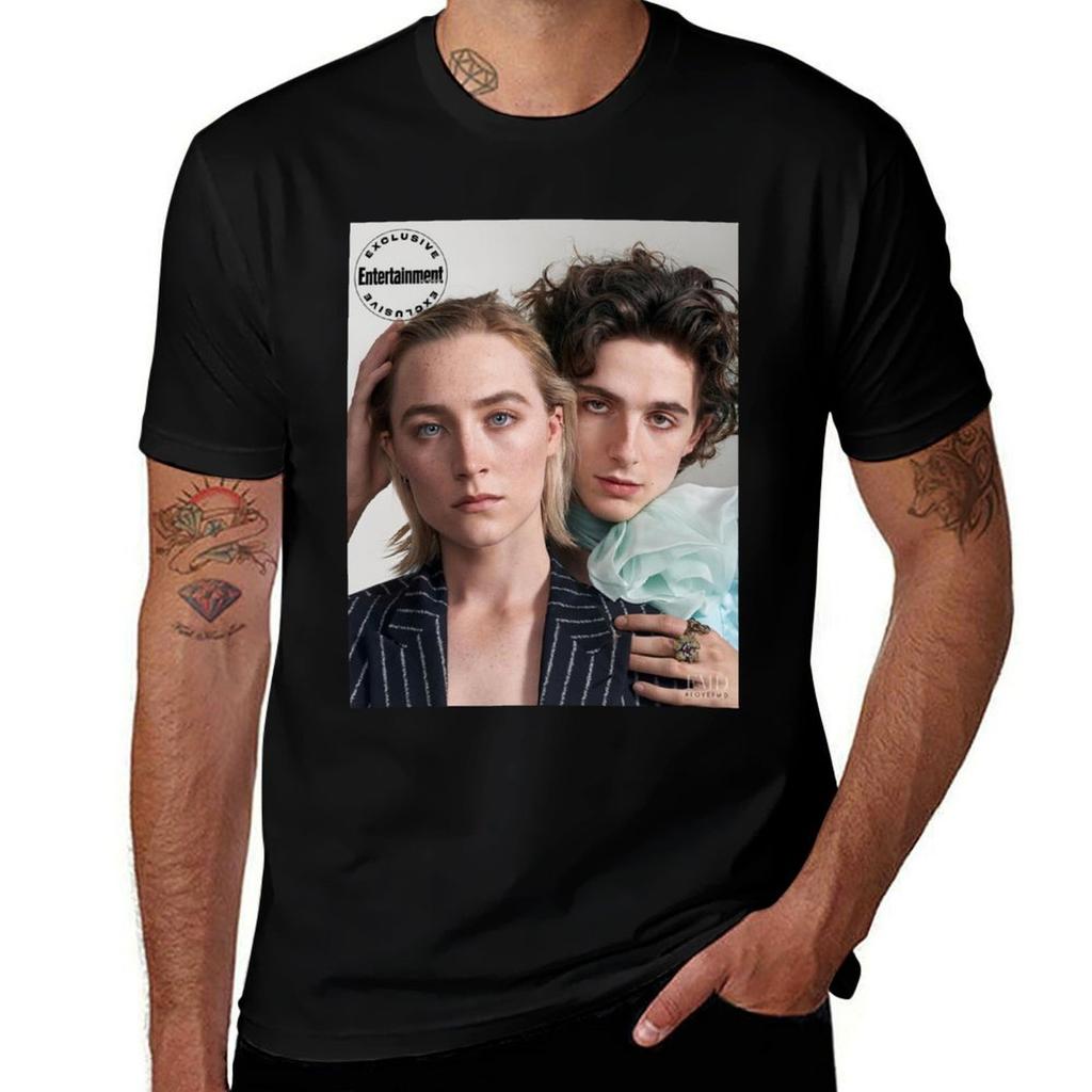 Timothe And Saoirse Poster Tshirt Labor Work Casual Tshirt