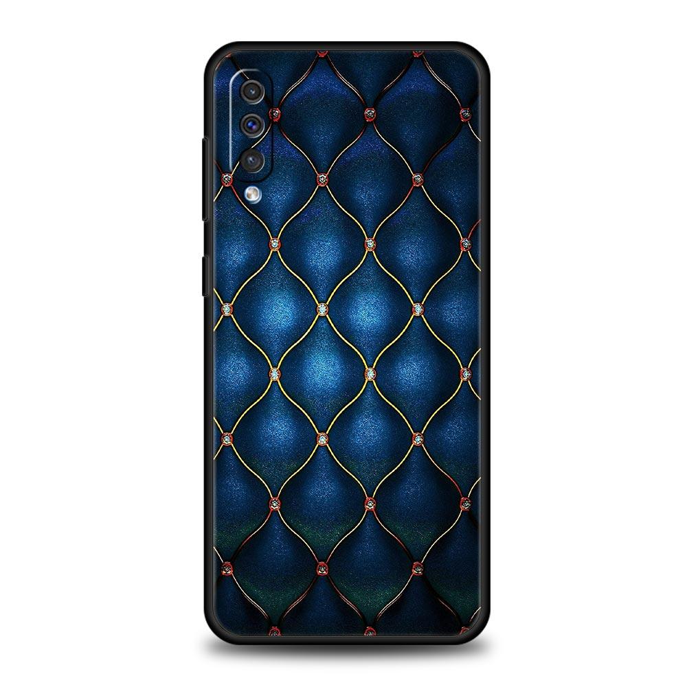 Quilted Texture Sofa Pattern Crown Phone Case For Samsung A56 A36 A26 A34 A17 A16 A06 A14 A12 A54 A72 A22 A52 A50 A40 A32 Cover