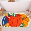 Alfombras de Área para Baño Calabaza de Otoño Suave Antideslizante Lavable Alfombrilla de Piso para Baño de Navidad para Baño Dormitorio Entrada del Hogar Decoración