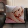 Singer KKenia OS Pink Aura Cushion Cover Natural Linen Organic Fabric DoubleSided Printing Sofa Home Decor Gift Pillow Case