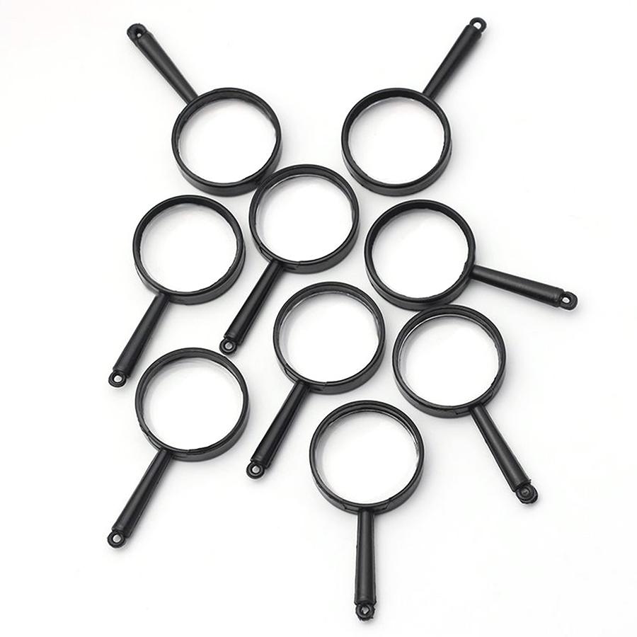 26pcs Mini Magnifying Glass Office Study School Portable Supplies for Newspaper Magazine Reading Outdoor Nature Observation XJM