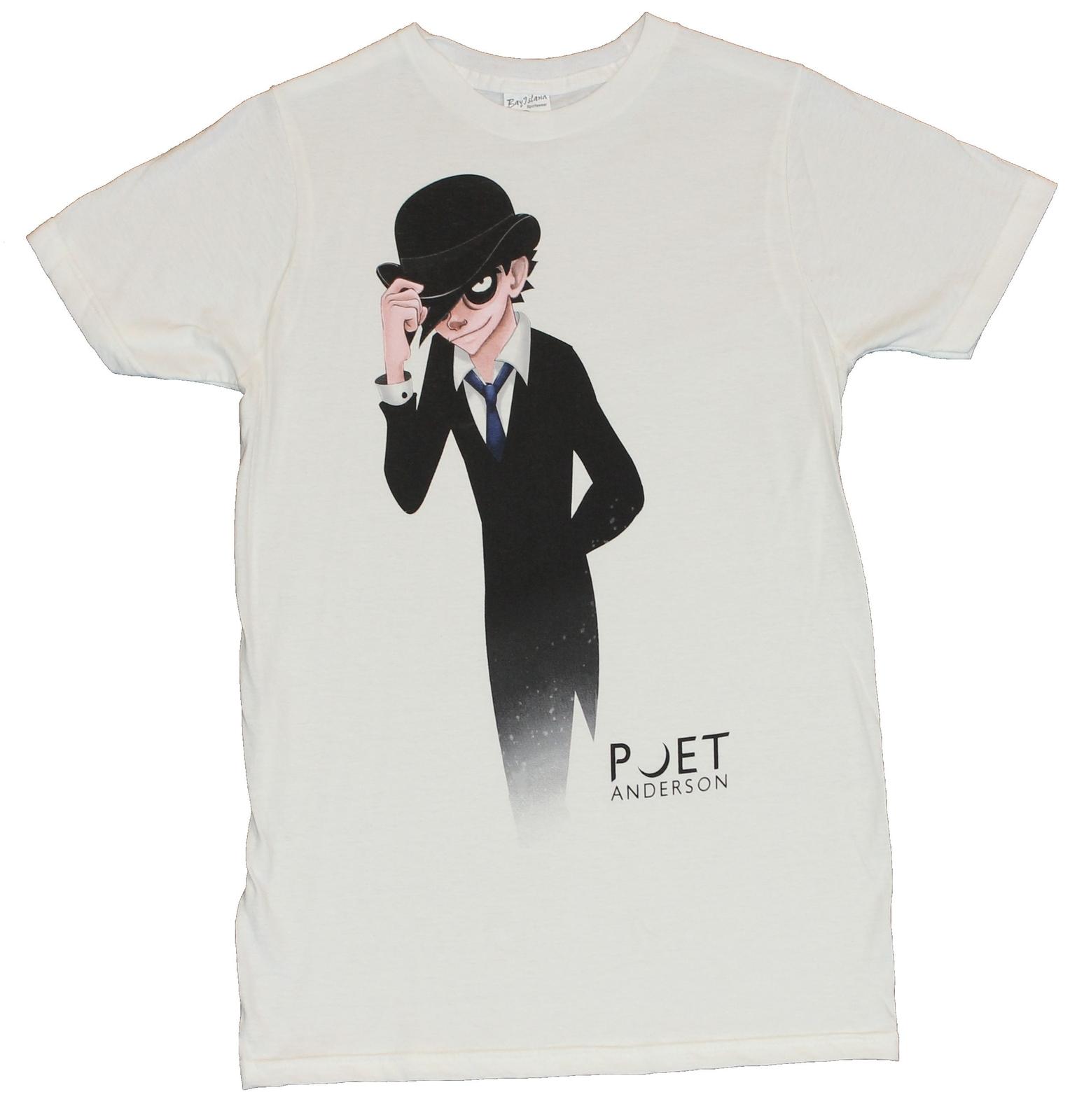Poet Anderson Adult New T-Shirt - The Dream Walker Dapper Hat Tipping Pic XXXL