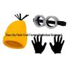 Set Cappello a Maglia, Guanti e Occhiali dei Minions per Costume Cosplay