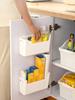 WORTHBUY Plastic Bag Storage Box Multifunctional Trash Bag Container Garbage Bag Holder Kitchen Cabinet Storage Organizer