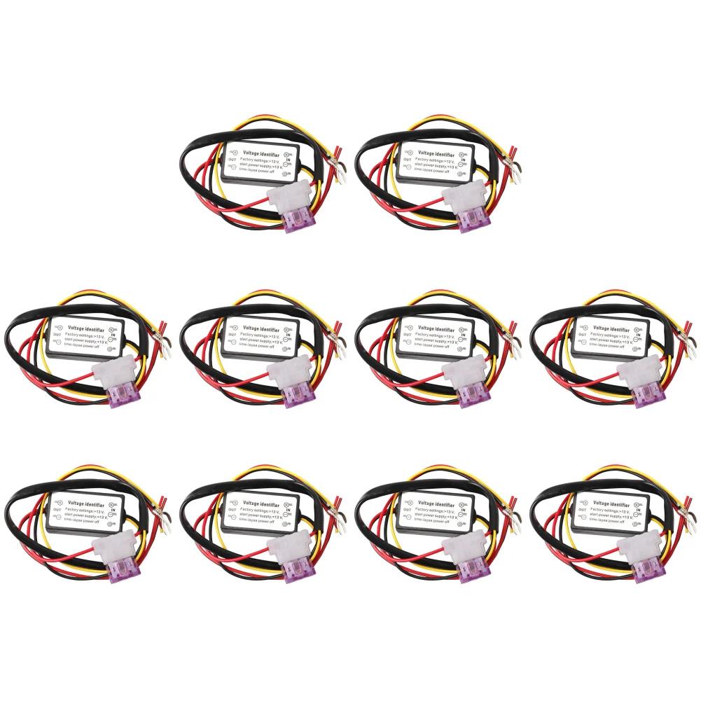 10-1pcs DRL Controller Module 12-18V Waterproof LED Daytime Running Light Relay Harness Dimmer On/Off Fog Light DRL Controller