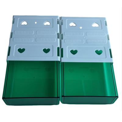Conjunto de Gavetas de Braço Armazenamento de Mesa Caixa de Armazenamento com Fita Adesiva x Under-Desk do Rei (2 pedaços) - Bandeja, Acoplável, Deslizante Dupla Face (Verde 2)