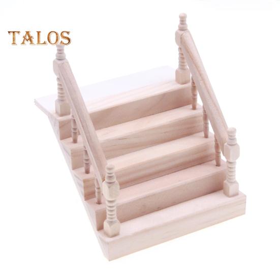 

Лестница для кукольного домика Мини деревянная мебель Поручень Лестница 1:12 масштабных миниатюрных лестниц для кукольного домика, аксессуары для микроландшафта своими руками