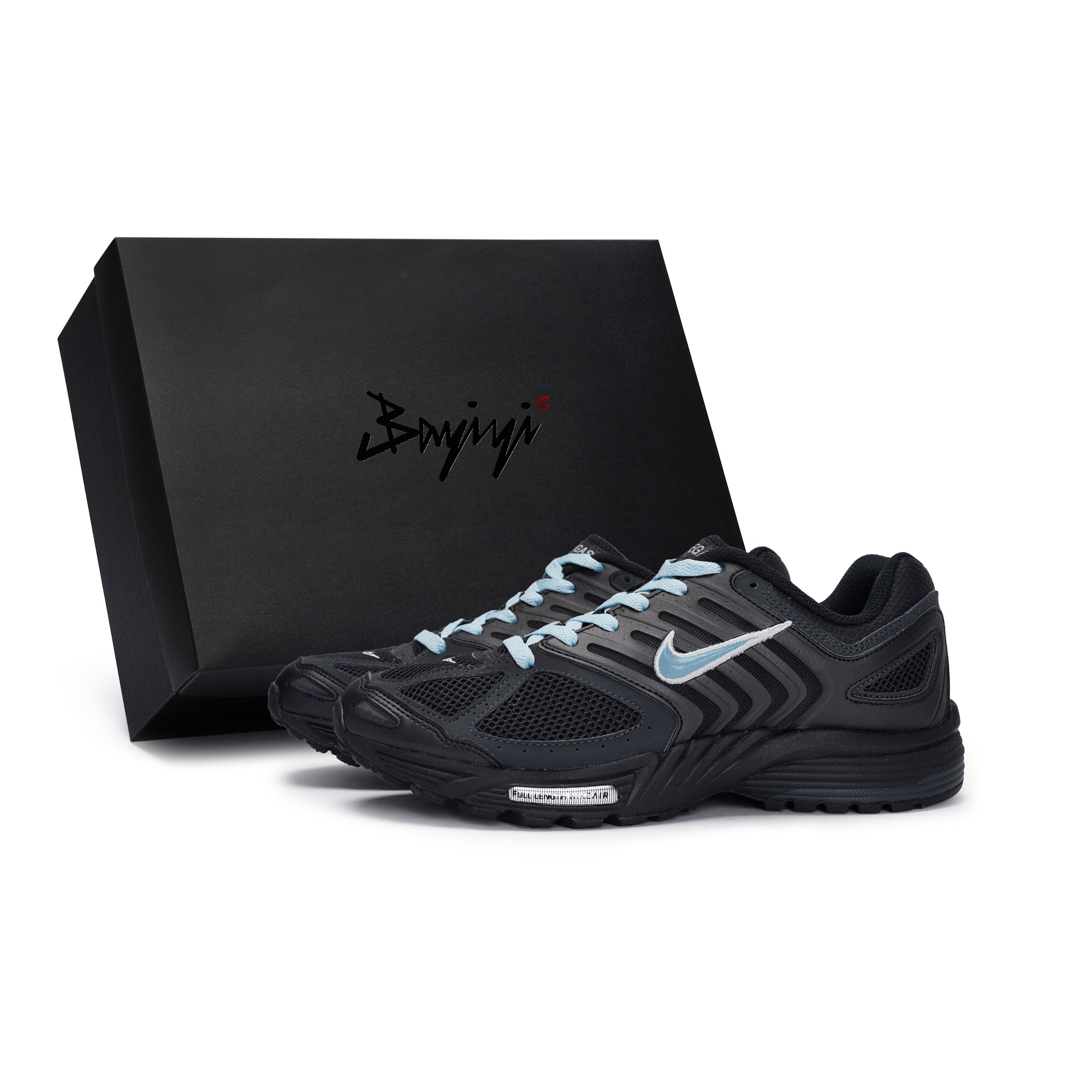 

Nike Air Pegasus 2K5 Slip Resistant Abrasion Resistant Low top Running Shoes Unisex Black Blue HV1792-001(Team80-S-BOX) 45