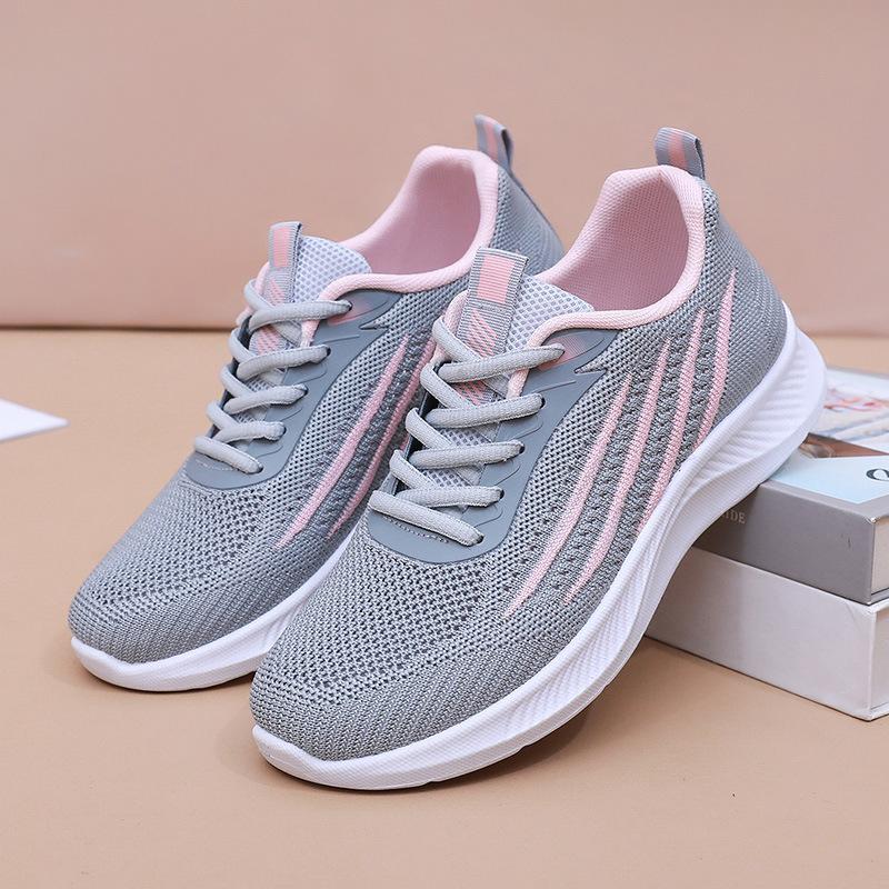 Fashion Women's Lightweight Running Shoes Summer Breathable Lace-Up Gym Walking Training  Cushioned Sole Non Slip Fatigue Relief Casual