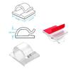 Self-Adhesive Cable Organizer Wire Tie Cable Clamp Clips Holder Clamp Management Car Gps Data Decorative Cord Winder Manager