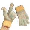 Polka Dot Five-Finger Gloves Touchscreen Warm Gloves Sweet Knitted Gloves  Riding