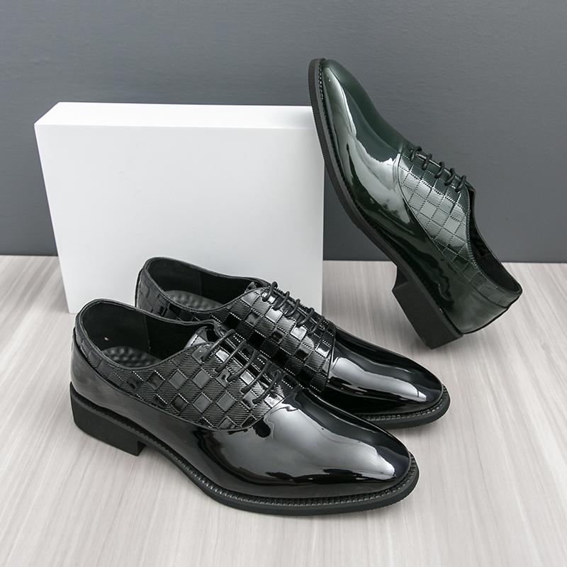 Fashion Business Men Formal Shoes Men Casual Comfortable Lace Up Fashionable Leather Shoes Wedding Banquet Shoes Sizes 38-46 Men Shoes