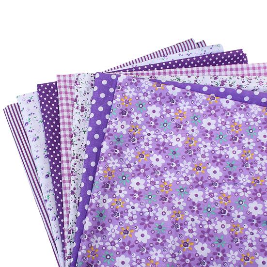 7 ks Šicí látka Stylová Měkká Jednobarevná Látka Květinová Bavlněná Látka DIY Doplněk pro Ručně Šité Látkové Tašky Látkový Kapesník Umění Řemesla