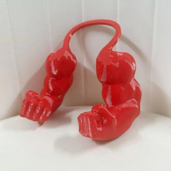 Cat Muscle Arm Costume Funny Cat Neck Arm with Muscle 3D Printed Cat Arm Prop for Parties Photos Entertainment