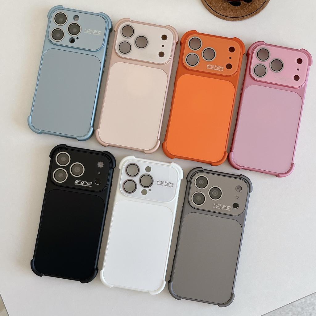 The original color of the large window lens is suitable for iPhone16Pro Max Apple 17 mobile phone case 15/14 simple and anti-drop.