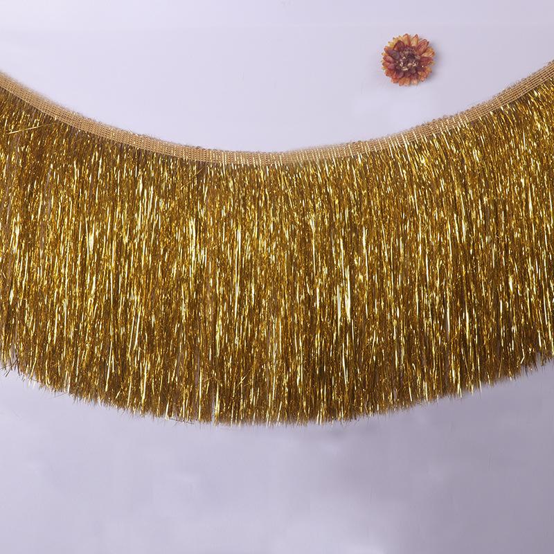 

10yard 15/20cm Sequin Tassel Fringe Latin Dress Lace Trims Stage Clothes Decoration Ribbon Tape DIY Sewing Accessories (as the picture,15cm-10yard)