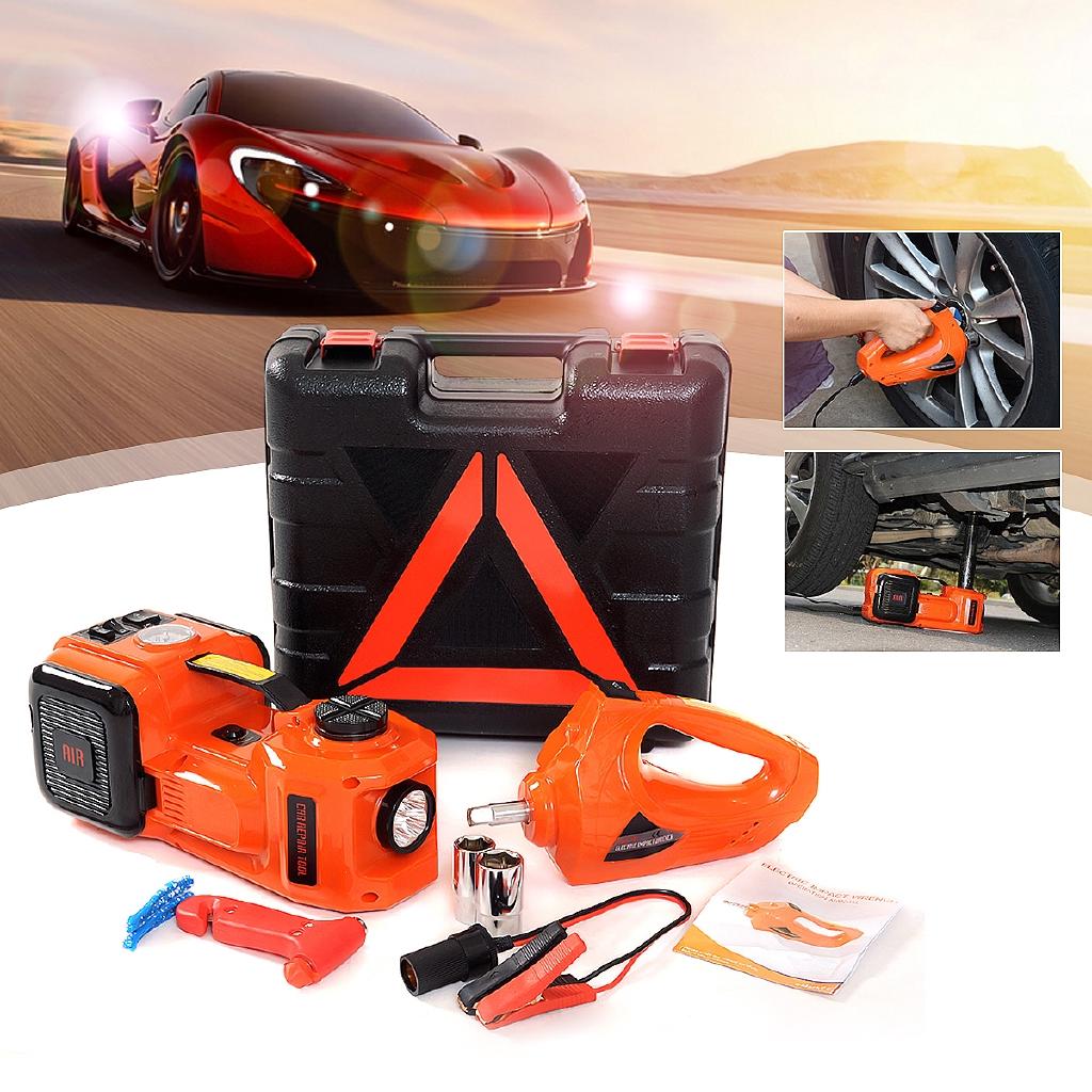 

5Т 3-в-1 Автомобильный электрический гидравлический подкатной домкрат с ударным гайковертом DC 12V