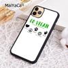 MaiYaCa Vegan Food Vegetarians VEGGIE Quotes Phone Case For iPhone 17 Air 16 15 plus 11 12 13 14 pro max  coque