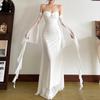 2026 European and American Style Autumn and Winter New Women's Clothing Solid Color Slim-fitting High-waisted Fashion Suspender Sleeveless Backless Dr