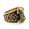 Nordic Stainless Steel Thor Hammer Ring Men Vintage Viking Bear Head Celtics Knot Ring Biker Amulet Viking Jewelry Gift