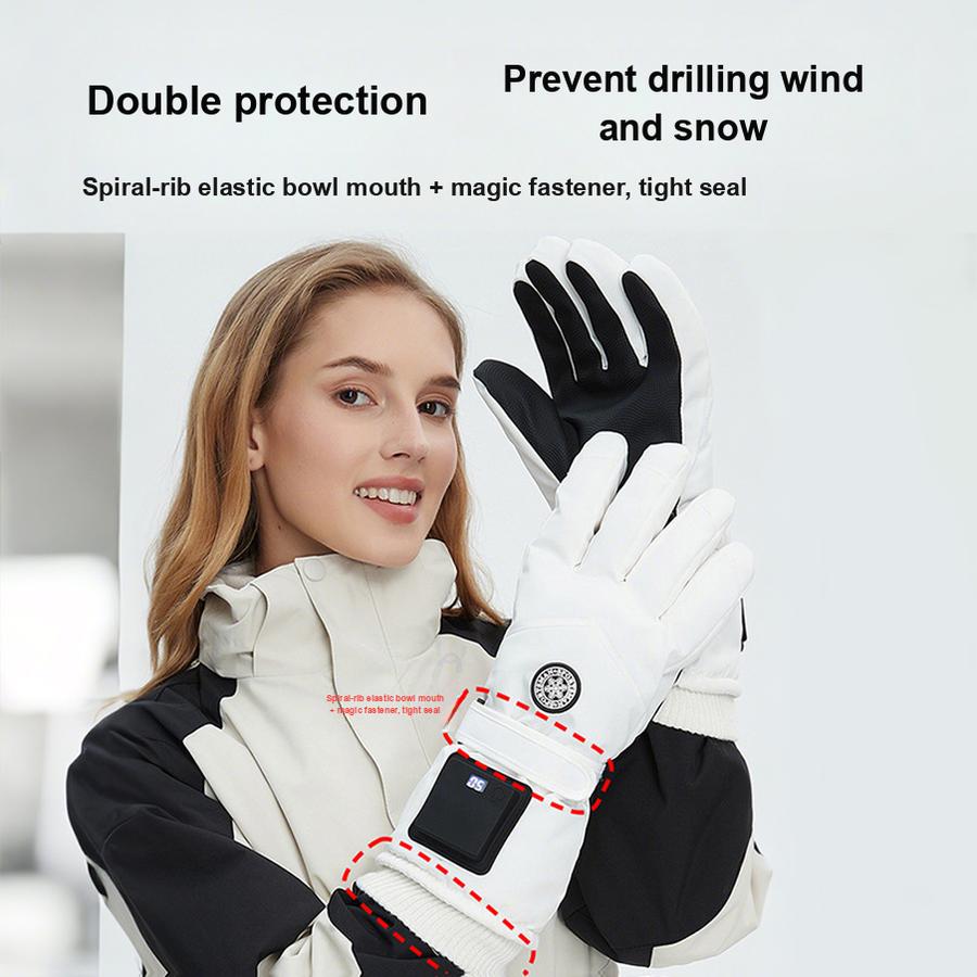 Electric Heating Gloves Heat Charging Warm USB Gloves Cycling Men Women Winter Smart Graphite Warmers