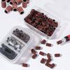 210/100/75pc Sanding Cap Bands For Electric Manicure Machine 180/120/80 Grit Nail Drill Grinding Bit Files Pedicure Tool Set
