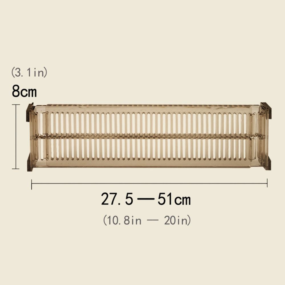 2/4/6Pcs Adjustable Drawer Partition Board Creative Retractable Drawer Separators Kitchen Utensils
