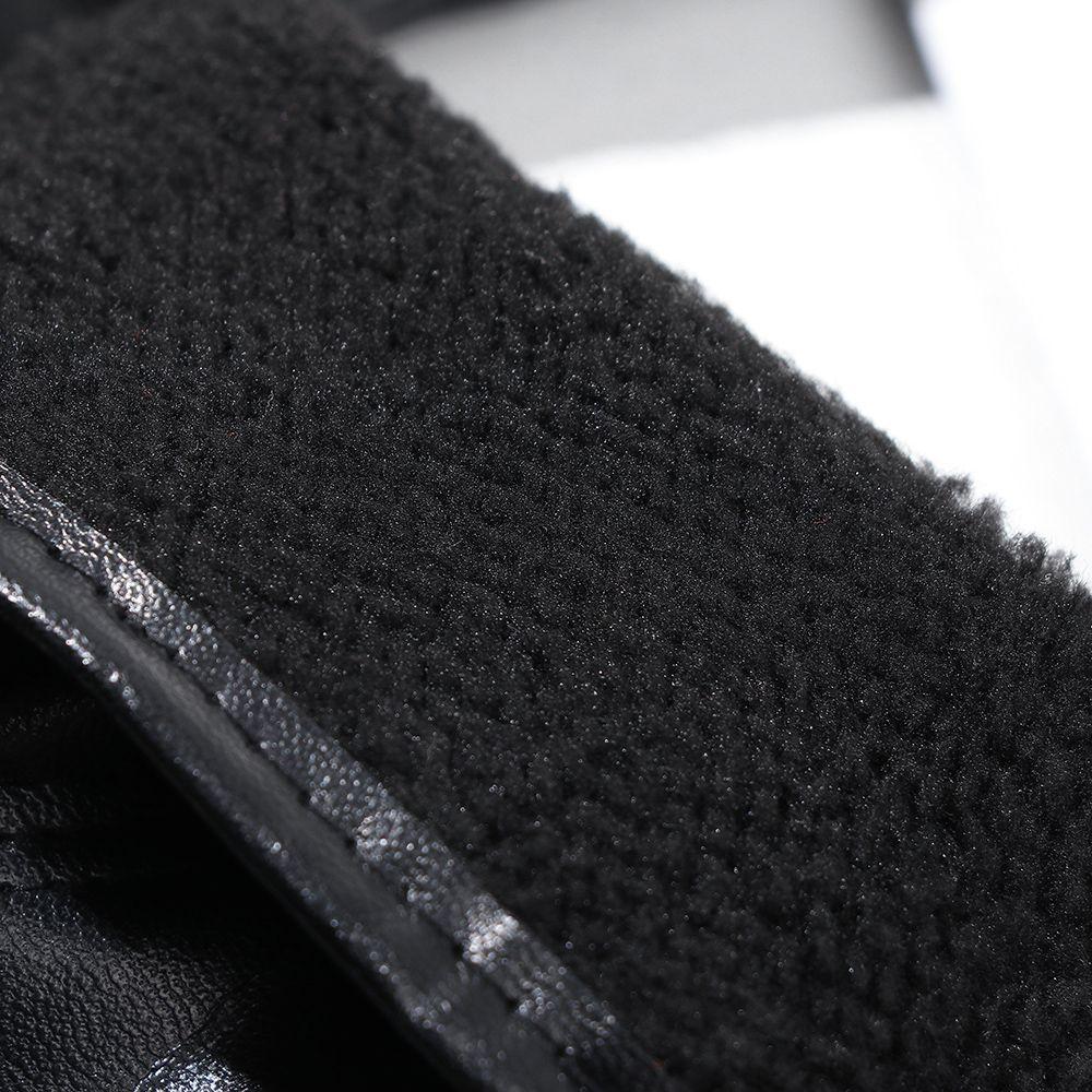 Winter Outdoor Sport Full Finger Mittens PU Leather Mitts Touch Screen Gloves Sport Cycling Gloves