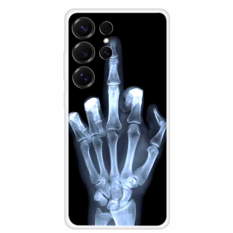 Capa For Samsung Galaxy S26 Ultra Phone Case Clear Soft TPU Silicone Cover for S 26 Ultra Transparent Funda Cartoon Painted Para