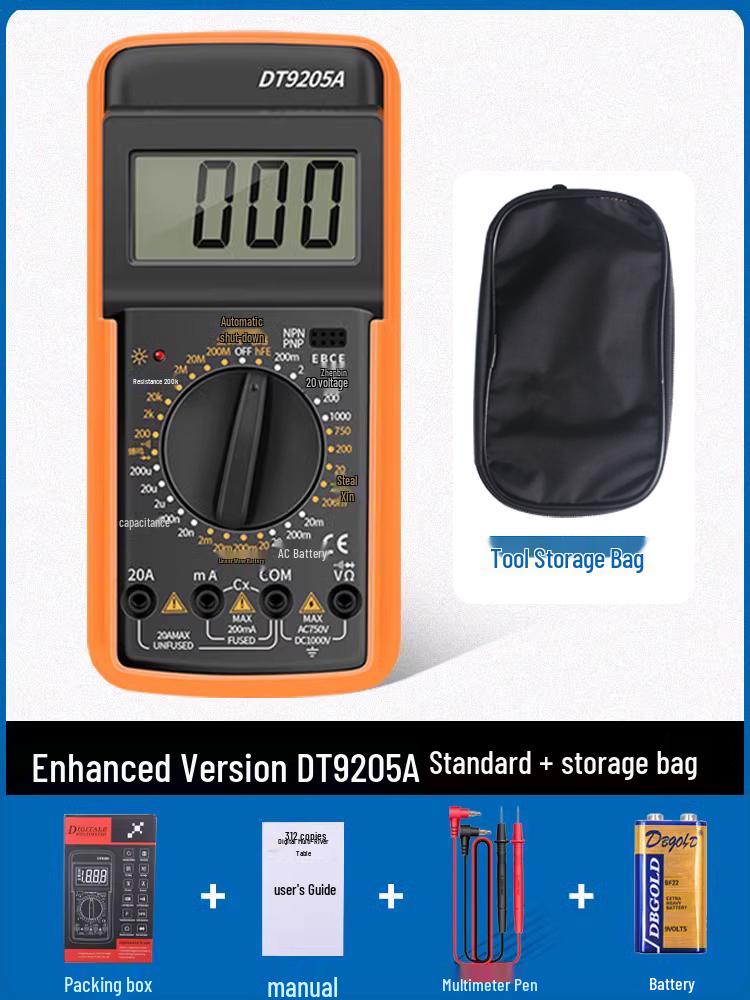 Digital High-Precision Anti-Burn Multimeter Set for Home Use